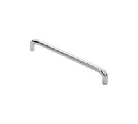 KOOPLES HARDWARE Curva D Handle Brushed Nickel Cabinet Pull for Kitchen Cupboard Drawer Wardrobe (Polished Chrome, 160mm)