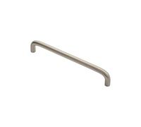 KOOPLES HARDWARE Curva D Handle Brushed Nickel Cabinet Pull for Kitchen Cupboard Drawer Wardrobe (Satin Nickel, 160mm)