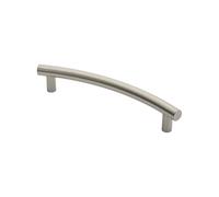 KOOPLES HARDWARE Curved T Pull Handle - Modern Cabinet or Door Handle in Solid Metal - Sleek Arched Grip for Kitchens, Drawers, Gates, Sheds - Indoor & Outdoor Use - Fixings Included