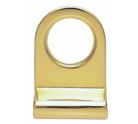 Kooples Hardware Cylinder Latch Pull Door Handle for Euro Lock Front Entry Cover Plate Durable Fixing Accessory (Polished Brass, 72mm x 48mm)
