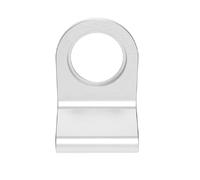 Kooples Hardware Cylinder Latch Pull Door Handle for Euro Lock Front Entry Cover Plate Durable Fixing Accessory (Satin Chrome, 72mm x 48mm)