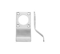 KOOPLES HARDWARE Cylinder Latch Pull - Round Profile - 88mm x 43mm - External Pull Plate for Euro Cylinder Locks