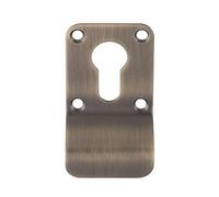 Kooples Hardware Cylinder Pulls for Euro Profile Locks Front Door Handles Aluminium or Brass Durable Lock Trim (Euro Profile, Antique Brass)