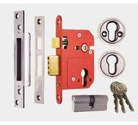 Kooples Hardware Dead Locks, Sash Locks & Night Latch for Front Doors - High Security BS Fortress Euro Cylinder Sash Lock (Polished Brass, 75 mm)