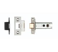 Kooples Hardware Delamain Tubular Latch Heavy Sprung, High-Performance Mortice Latch for Unsprung or Solid Lever Handles (Stainless Steel, 76mm)