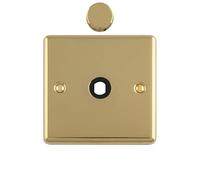 Kooples Hardware Dimmer Switch Plate Wall Mounted Light Control Cover Panel (Polished Brass)