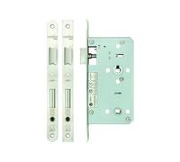 Kooples Hardware DIN Bathroom Lock 78mm Centres, 60mm Backset Privacy Mortice Lock for Internal Doors Fits Lever Handles & Thumbturn Sets