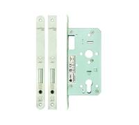 Kooples Hardware DIN Euro Deadlock - Mortice Lock Case with Backset for Euro Cylinder Doors