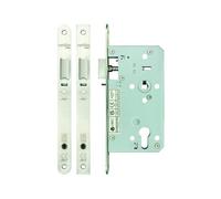 Kooples Hardware DIN Night Latch - 72mm Centres - 60mm Backset - Radius Forend & Strike - Euro Profile Lock Case - Escape Function for Timber & Metal Doors