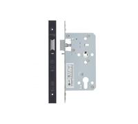 Kooples Hardware DIN Nightlatch 60mm Backset 2-Piece Mortice Lock Case Square Forend & Strike PVD Black Finish Euro Profile DIN 18251 - for Timber & Composite Doors