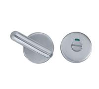 Kooples Hardware Disabled Indicator Thumb Turn & Release - 5mm Spindle Bathroom Lock Set Accessible Privacy Lock with Red/Green Indicator & Emergency Release (Satin Stainless Steel)