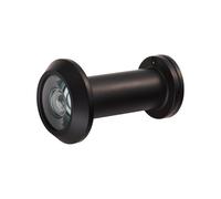 Kooples Hardware Door Viewer 180 Degree Crystal Lens Wide Angle Peephole Security Eye for Front Door (Matt Black)