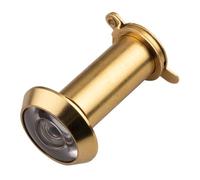 Kooples Hardware Door Viewer Plastic Lens Wide Angle Peephole for Front Entry Security (Polished Brass)