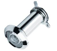 Kooples Hardware Door Viewer Plastic Lens Wide Angle Peephole for Front Entry Security (Polished Chrome)