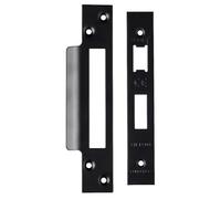 Kooples Hardware Easi-T Forend, Strike Plate and Fixing Pack for Sashlocks - Replacement Lock Accessory - Complete Kit for Sash Lock Installation or Repair (Square, Matt Black)