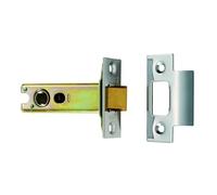 Kooples Hardware Easi-T Heavy Sprung Tubular Latch - 64mm or 76mm Mortice Latch for Internal Doors (Satin Stainless Steel, 76mm)