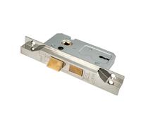 Kooples Hardware Easi-T Residential 2 Lever Sashlock Rebated - Internal Door Mortice Lock with Rebate Kit - Ideal for Double Wooden Doors (Nickel Plate, 64mm)