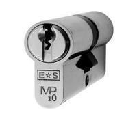 Kooples Hardware Euro Double Cylinder Lock Barrel - Keyed Both Sides for PVCu, Timber and Composite Doors (Satin Chrome, 64mm)