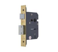 Kooples Hardware Euro Profile Deadlock Case Heavy Duty Security Lock (3 Lever sashlock, Gold, 76mm)