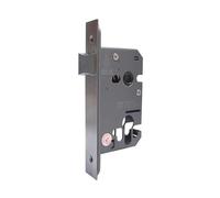 Kooples Hardware Euro Profile Deadlock Case Heavy Duty Security Lock (Mortice Latch, Satin Stainless Steel, 65mm)