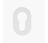 Kooples Hardware Euro Profile Escutcheon - Rosso Mini - 50mm x 32mm x 3mm Ultra Slim Plate - Modern Minimalist Design - Concealed Fixing - Fixings Included (Powder Coat White)
