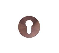 Kooples Hardware Euro Profile Escutcheon - Rosso Slim Series - 4mm Ultra-Thin Plate - Satin Stainless Steel - Concealed Fix - Fixings Included (PVD Bronze)