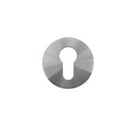 Kooples Hardware Euro Profile Escutcheon - Rosso Slim Series - 4mm Ultra-Thin Plate - Satin Stainless Steel - Concealed Fix - Fixings Included (Satin Stainless)