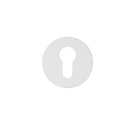 Kooples Hardware Euro Profile Escutcheon - Rosso Slim Series - 4mm Ultra-Thin Plate - Satin Stainless Steel - Concealed Fix - Fixings Included (Powder Coat White)