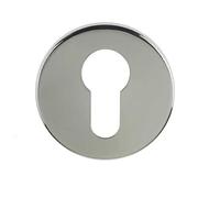 Kooples Hardware Euro Profile Escutcheons - Grade 304 Satin Stainless Steel Cylinder Lock Covers (Polished Stainless Steel, 52x5mm)