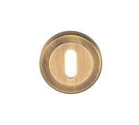Kooples Hardware Euro/Standard Profile Escutcheon - Keyhole Cover for Cylinder & Mortice Locks (Antique Brass, Keyhole Profile)