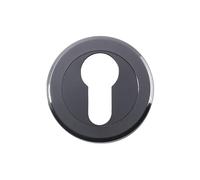 Kooples Hardware Euro/Standard Profile Escutcheon - Keyhole Cover for Cylinder & Mortice Locks (Black Nickel, Euro Profile)