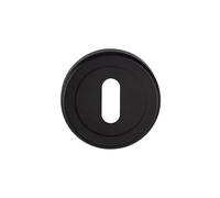 Kooples Hardware Euro/Standard Profile Escutcheon - Keyhole Cover for Cylinder & Mortice Locks (Matt Black, Keyhole Profile)