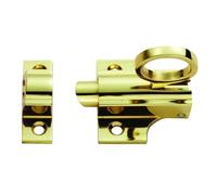 Kooples Hardware Fan Light Catch - Traditional Window Latch - Secure Brass Fastener for Top Hung Timber Frames (Polished Brass)