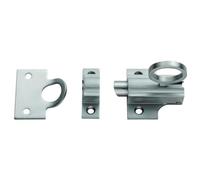 Kooples Hardware Fan Light Catch - Traditional Window Latch - Secure Brass Fastener for Top Hung Timber Frames (Satin Chrome)