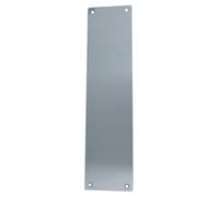 Kooples Hardware Finger Plate Brushed Stainless Steel 300x75mm Push Door Ironmongery Sign Screw Fix Protector (Satin Stainless Steel)