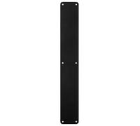 Kooples Hardware Finger Plates Brushed Stainless Steel Door Protectors for Commercial, Public and Interior Use (Matt Black, 500mm x 75mm)