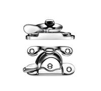 Kooples Hardware Fitch Fastener - Traditional Locking Sash Window Catch for Timber Windows (Polished Chrome)
