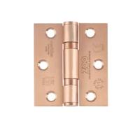 Kooples Hardware Grade 11 Door Hinge - Fire Rated Steel Ball Bearing Hinges Pair with Screws, CE/UKCA Certified (Tuscan Rose Gold)