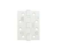 Kooples Hardware Grade 13 Ball Bearing Hinge - CF849 Stainless Steel SS201 Fire Door Hinge Pair with Screws, UKCA/CE Certified (Powder Coat White)