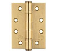 Kooples Hardware Grade 13 Ball Bearing P Hinge | CE Certified Fire Door Hinge | EN1935 Compliant | Lift-Off Design | Heavy Duty Stainless Steel (Satin Brass, Square)