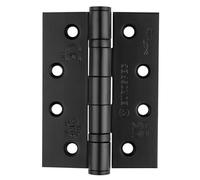 Kooples Hardware Grade 13 Ball Bearing P Hinge | CE Certified Fire Door Hinge | EN1935 Compliant | Lift-Off Design | Heavy Duty Stainless Steel (Matt Black, Square)