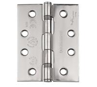 Kooples Hardware Grade 13 Slim Knuckle Hinge | CE Certified Fire Door Hinge | EN1935 Compliant | Slimline Stainless Steel Design (Bright Stainless Steel)