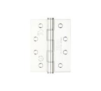 Kooples Hardware Grade 7 Washered Hinge - Stainless Steel SS201,102 x 76mm Heavy Duty Internal Door Hinge, Fire Door Rated (Polished Stainless)