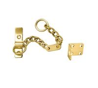 Kooples Hardware Heavy Door Chain Extra Strong Security Restrictor for Front Entrance (Polished Brass, Boxed)