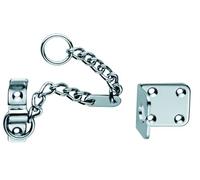 Kooples Hardware Heavy Door Chain Extra Strong Security Restrictor for Front Entrance (Polished Chrome, Blister Pack)