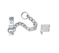 Kooples Hardware Heavy Door Chain Extra Strong Security Restrictor for Front Entrance (Satin Chrome, Boxed)