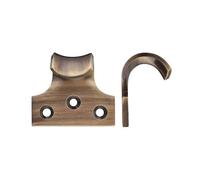 Kooples Hardware Heavy Duty Sash Lift - Reinforced Window Handle for Timber Sash Windows - Traditional Style (Florentine Bronze)