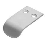 KOOPLES HARDWARE Hidden Finger Pull Minimalist Edge Pull Handle for Cabinets, Drawers & Sliding Doors (Satin Chrome, 25mm)