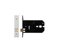 Kooples Hardware Horizontal Mortice Latch - 127mm Case - Traditional Door Latch with Strike Plate - for Internal Timber Doors (Satin Stainless)