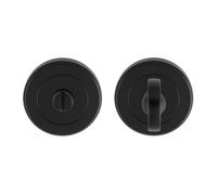 Kooples Hardware Internal Door Lock Turn and Emergency Release with Push Fit Round Rose (Matt Black)